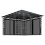 Cenador mosquitera y tira luz LED antracita 3x3x2,73m 180 g/m² de vidaXL, Carpas y cenadores - Ref: Foro24-3070316, Precio: 3...