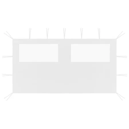 Pavillon-Seitenwand mit Fenstern weiß 4x2 m von vidaXL, Zubehör für Pavillons und Pavillons - Ref: Foro24-3070424, Preis: 24,...
