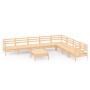 Juego de muebles de jardín 9 piezas madera maciza de pino de vidaXL, Conjuntos de jardín - Ref: Foro24-3083109, Precio: 389,5...