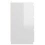 Mesitas de noche 2 uds contrachapada blanco brillo 40x35x62,5cm de vidaXL, Mesitas de noche - Ref: Foro24-806224, Precio: 143...