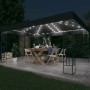 Cenador con tira de luces LED 3x4 m tela gris antracita de vidaXL, Carpas y cenadores - Ref: Foro24-3070329, Precio: 226,20 €...