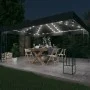 Cenador con tira de luces LED 3x4 m tela gris antracita de vidaXL, Carpas y cenadores - Ref: Foro24-3070329, Precio: 223,21 €...