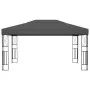 Cenador con tira de luces LED 3x4 m tela gris antracita de vidaXL, Carpas y cenadores - Ref: Foro24-3070329, Precio: 223,21 €...