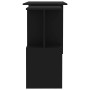 Escritorio de esquina madera contrachapada negro 200x50x76 cm de vidaXL, Escritorios - Ref: Foro24-801099, Precio: 95,49 €, D...