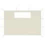 Seitenwände des Pavillons mit Fenstern 2 Einheiten creme von vidaXL, Zubehör für Pavillons und Pavillons - Ref: Foro24-307042...