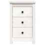 Mesita de noche madera maciza de pino blanco 40x35x61,5 cm de vidaXL, Mesitas de noche - Ref: Foro24-813701, Precio: 73,82 €,...