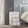 Mesita de noche madera maciza de pino blanco 40x35x61,5 cm de vidaXL, Mesitas de noche - Ref: Foro24-813701, Precio: 73,82 €,...
