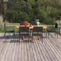 Juego de comedor de jardín 7 piezas ratán sintético negro de vidaXL, Conjuntos de jardín - Ref: Foro24-3070772, Precio: 438,3...