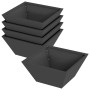 Maceta para Jardín 5 pcs Negro 35 x 35 x 15 cm en Macetas y jardineras | Comprar online en Foru.es