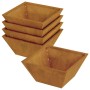 Maceta para Jardín 5 pcs Oxidado 35 x 35 x 15 cm en Macetas y jardineras | Comprar online en Foru.es
