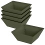 Maceta para Jardín 5 pcs Verde Oliva 40 x 40 x 15 cm en Macetas y jardineras | Comprar online en Foru.es