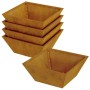 Maceta para Jardín 5 pcs Oxidado 40 x 40 x 15 cm en Macetas y jardineras | Comprar online en Foru.es