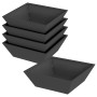 Maceta para Jardín 5 pcs Negro 50 x 50 x 15 cm en Macetas y jardineras | Comprar online en Foru.es