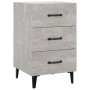 Mesita de noche madera de ingeniería gris hormigón 40x40x66 cm de vidaXL, Mesitas de noche - Ref: Foro24-812091, Precio: 58,7...