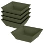 Maceta para Jardín 5 pcs Verde Oliva 50 x 50 x 15 cm en Macetas y jardineras | Comprar online en Foru.es