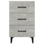 Mesita de noche madera de ingeniería gris hormigón 40x40x66 cm de vidaXL, Mesitas de noche - Ref: Foro24-812091, Precio: 58,7...