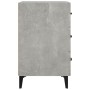 Mesita de noche madera de ingeniería gris hormigón 40x40x66 cm de vidaXL, Mesitas de noche - Ref: Foro24-812091, Precio: 58,7...