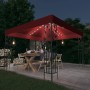 Cenador con tira de luces LED 3x3 m rojo tinto de vidaXL, Carpas y cenadores - Ref: Foro24-3070297, Precio: 255,04 €, Descuen...
