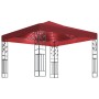 Cenador con tira de luces LED 3x3 m rojo tinto de vidaXL, Carpas y cenadores - Ref: Foro24-3070297, Precio: 255,04 €, Descuen...