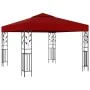 Cenador con tira de luces LED 3x3 m rojo tinto de vidaXL, Carpas y cenadores - Ref: Foro24-3070297, Precio: 247,83 €, Descuen...