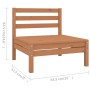 Juego muebles de jardín 9 pzas madera maciza pino marrón miel de vidaXL, Conjuntos de jardín - Ref: Foro24-3083052, Precio: 5...