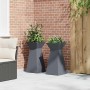 Maceta Pilar 2 pcs Antracita 35 x 35 x 73 cm en Macetas y jardineras | Comprar online en Foru.es