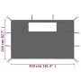 Side walls of gazebo with 2 anthracite gray windows by vidaXL, Accessories for pavilions and gazebos - Ref: Foro24-3070427, P...