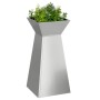 Maceta Pilar 2 pcs Plateado 35 x 35 x 73 cm en Macetas y jardineras | Comprar online en Foru.es