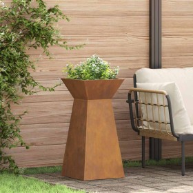 Maceta Pilar 2 pcs Plateado 35 x 35 x 73 cm en Macetas y jardineras | Comprar online en Foru.es