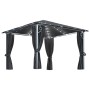 Cenador cortina y tira de lz LED aluminio antracita 300x300 cm de vidaXL, Carpas y cenadores - Ref: Foro24-3070333, Precio: 4...
