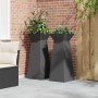 Maceta Pilar 2 pcs Negro 40 x 40 x 100 cm en Macetas y jardineras | Comprar online en Foru.es