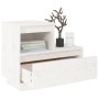 Mesita de noche madera maciza de pino blanco 60x34x51 cm de vidaXL, Mesitas de noche - Ref: Foro24-814376, Precio: 64,01 €, D...