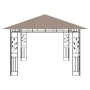 Cenador con mosquitera y tira luz LED taupé 4x3x2,73m 180 g/m² de vidaXL, Carpas y cenadores - Ref: Foro24-3070319, Precio: 3...