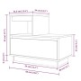 Mesita de noche madera maciza de pino blanco 60x34x51 cm de vidaXL, Mesitas de noche - Ref: Foro24-814376, Precio: 64,01 €, D...