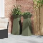 Maceta Pilar 2 pcs Oliva 40 x 40 x 100 cm en Macetas y jardineras | Comprar online en Foru.es