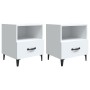 Mesitas de noche 2 unidades madera contrachapada blanca de vidaXL, Mesitas de noche - Ref: Foro24-812025, Precio: 63,80 €, De...