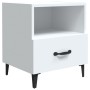Mesitas de noche 2 unidades madera contrachapada blanca de vidaXL, Mesitas de noche - Ref: Foro24-812025, Precio: 63,80 €, De...