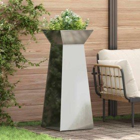Maceta Pilar 2 pcs Plateado 40 x 40 x 100 cm en Macetas y jardineras | Comprar online en Foru.es