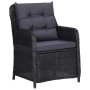 Juego de comedor para jardín 5 piezas negro de vidaXL, Conjuntos de jardín - Ref: Foro24-3068772, Precio: 927,04 €, Descuento: %