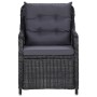 Juego de comedor para jardín 5 piezas negro de vidaXL, Conjuntos de jardín - Ref: Foro24-3068772, Precio: 927,04 €, Descuento: %