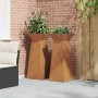 Maceta Pilar 2 pcs Plateado 40 x 40 x 100 cm en Macetas y jardineras | Comprar online en Foru.es