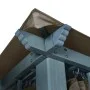 Cenador con cortina y tira de luz aluminio taupé 300x300 cm de vidaXL, Carpas y cenadores - Ref: Foro24-3070334, Precio: 493,...