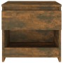 Mesita de noche madera contrachapada roble ahumado 40x30x39cm de vidaXL, Mesitas de noche - Ref: Foro24-815129, Precio: 27,56...