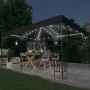 Cenador con doble techo y tira de luces LED antracita 3x4 m de vidaXL, Carpas y cenadores - Ref: Foro24-3070299, Precio: 271,...