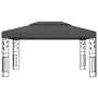 Cenador con doble techo y tira de luces LED antracita 3x4 m de vidaXL, Carpas y cenadores - Ref: Foro24-3070299, Precio: 271,...
