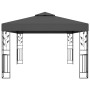 Cenador con doble techo y tira de luces LED antracita 3x4 m de vidaXL, Carpas y cenadores - Ref: Foro24-3070299, Precio: 292,...