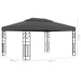 Cenador con doble techo y tira de luces LED antracita 3x4 m de vidaXL, Carpas y cenadores - Ref: Foro24-3070299, Precio: 271,...