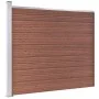 Braunes WPC-Zaunplatten-Set 353 x 146 cm von vidaXL, Zaunpaneele - Ref: Foro24-3070451, Preis: 634,97 €, Rabatt: %