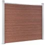 Braunes WPC-Zaunplatten-Set 353 x 146 cm von vidaXL, Zaunpaneele - Ref: Foro24-3070451, Preis: 634,97 €, Rabatt: %