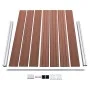 Braunes WPC-Zaunplatten-Set 353 x 146 cm von vidaXL, Zaunpaneele - Ref: Foro24-3070451, Preis: 634,97 €, Rabatt: %